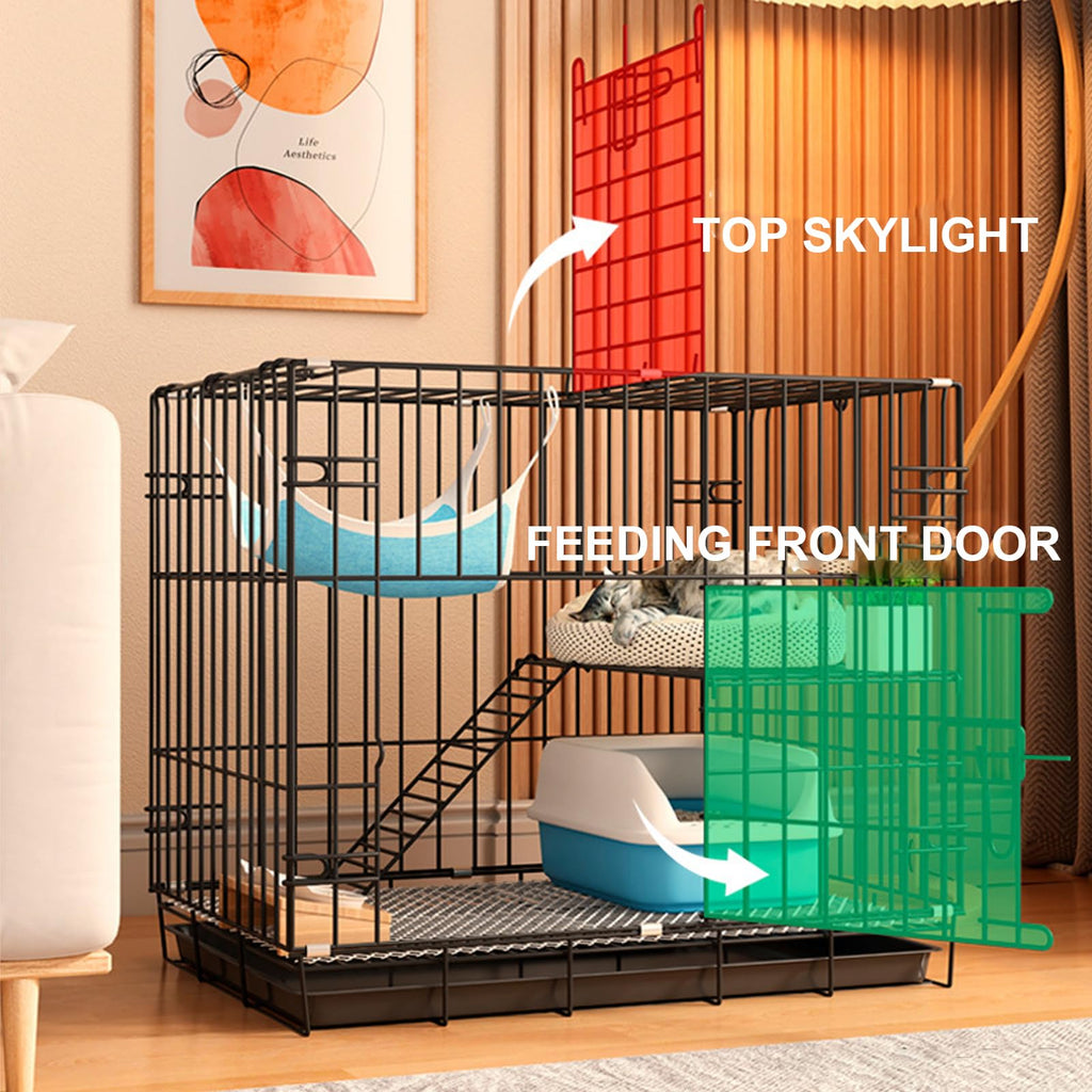 4-Tier Cat Cage with Wheels Z750