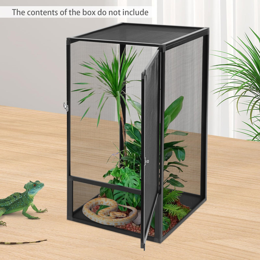 Terrarium Enclosure with Mesh Top and Locking Latch K162929