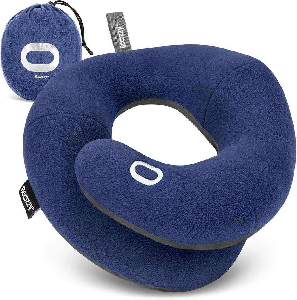 Soft Adjustable Travel Neck Pillow with Carry Bag X585