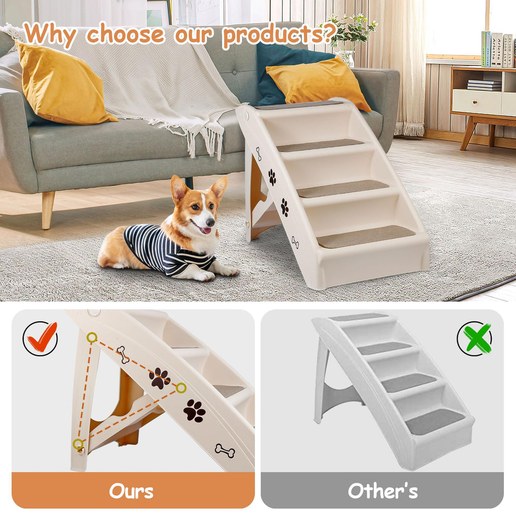 4-Step Non-Slip Dog Stairs E546938