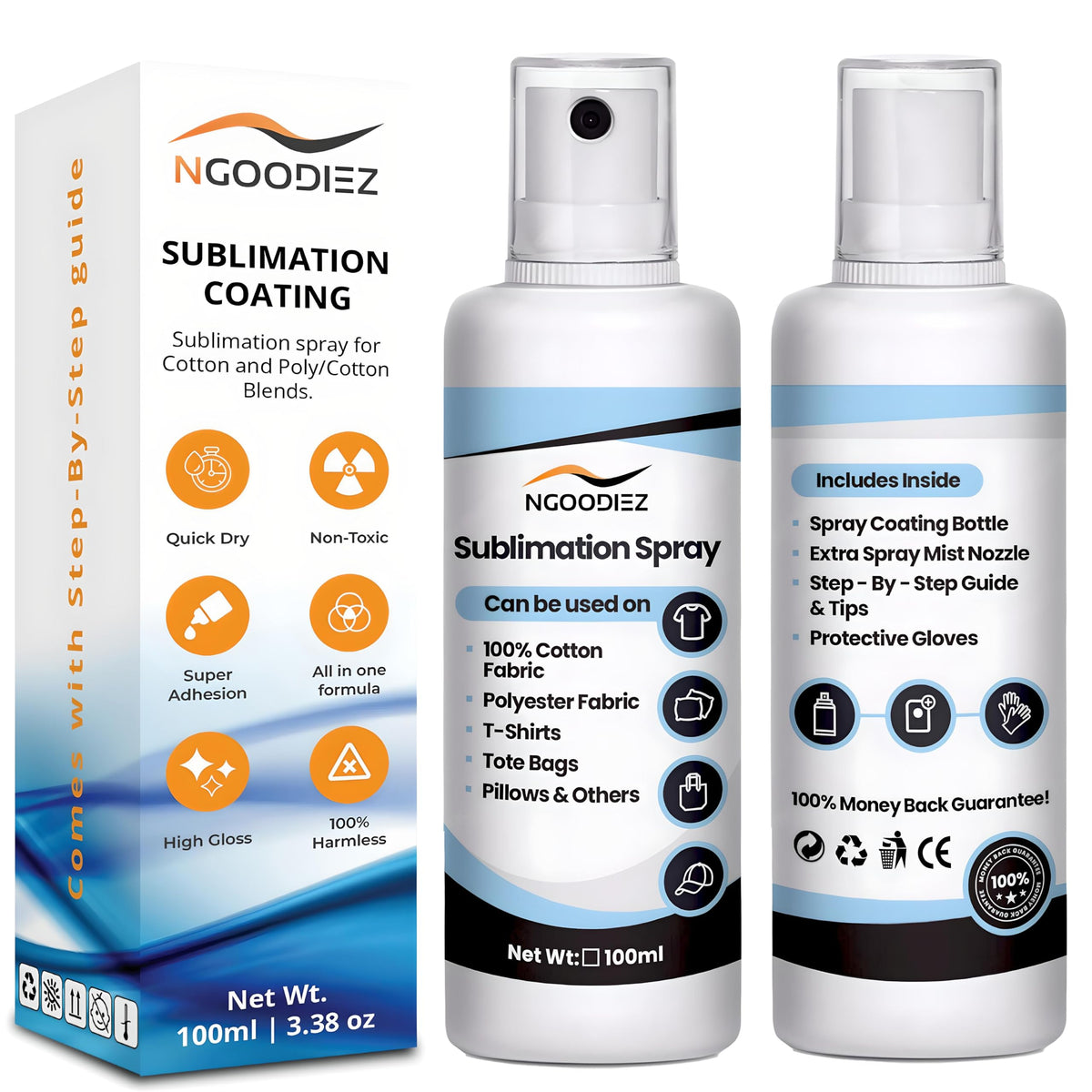 Sublimation Spray for Cotton T-Shirts & Polyester 100ml M308