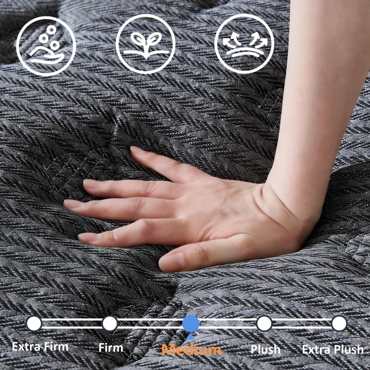 12 Inch Medium Firm Hybrid Full Mattress N106414