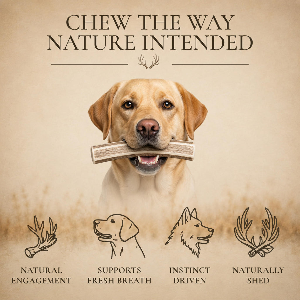 Split Elk Antler for Large Dogs, 2 Pack L7900
