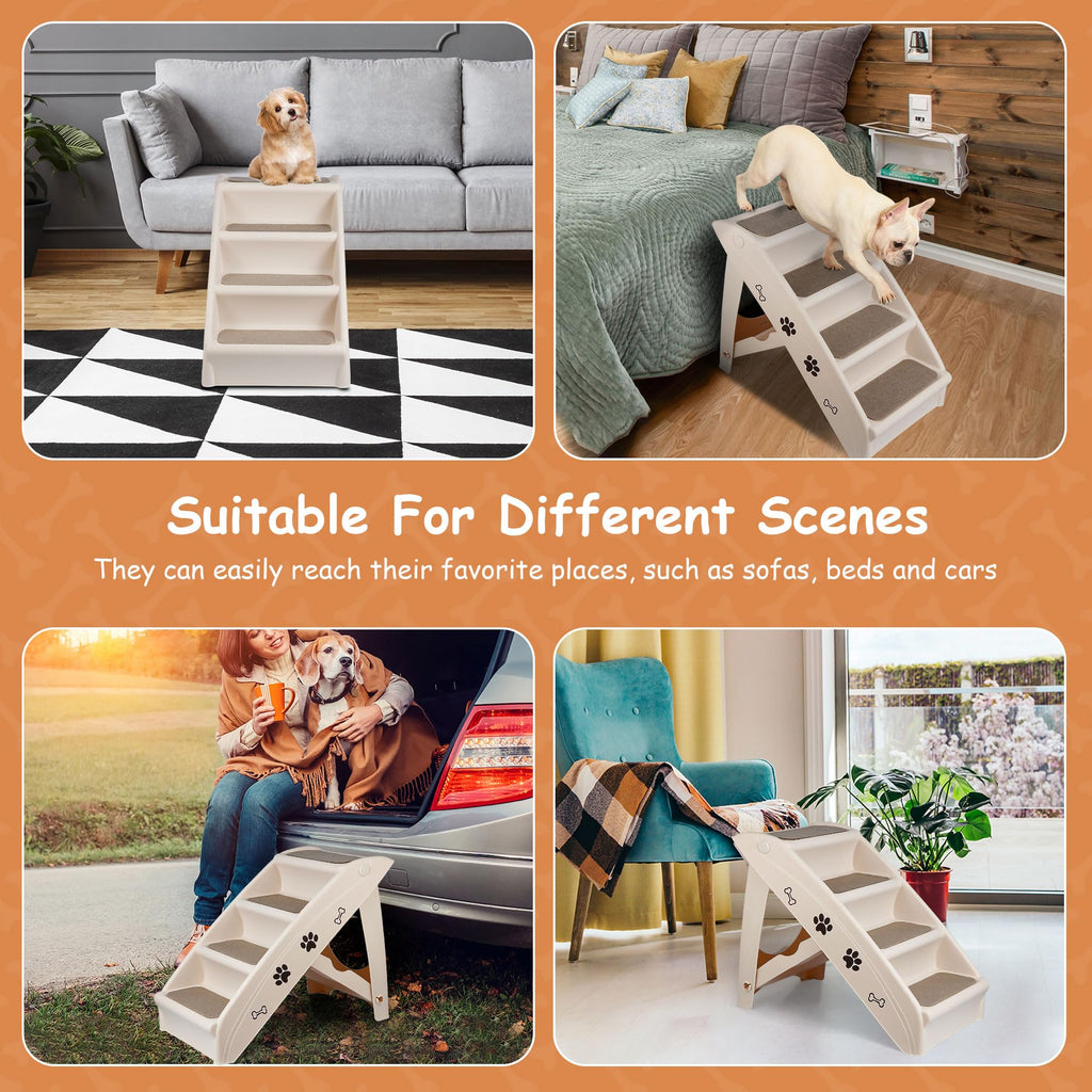 4-Step Non-Slip Dog Stairs E546938