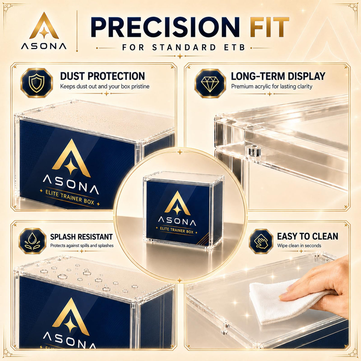 Clear Magnetic Acrylic Case 2-Pack M254701