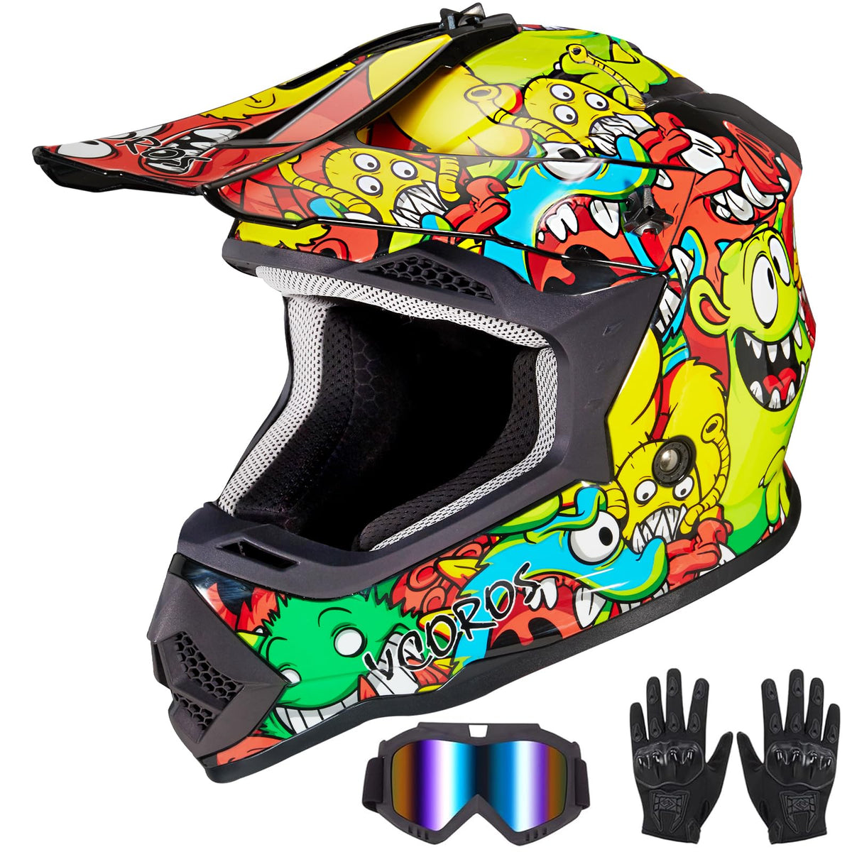 Kids DOT Approved Motocross Helmets C212
