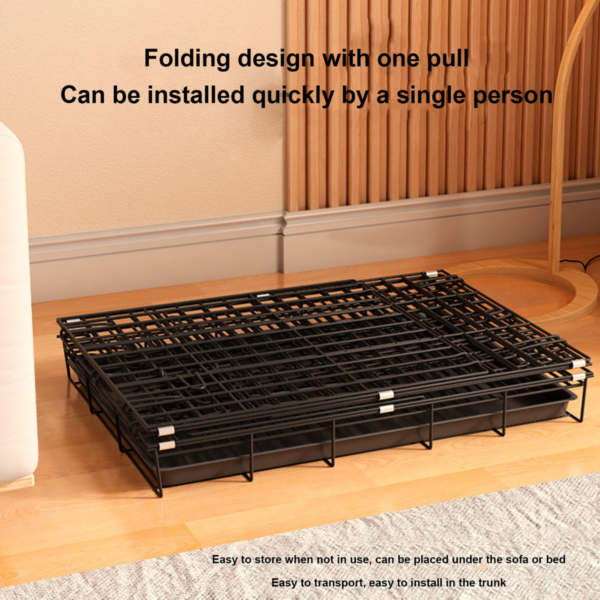 4-Tier Cat Cage with Wheels Z750