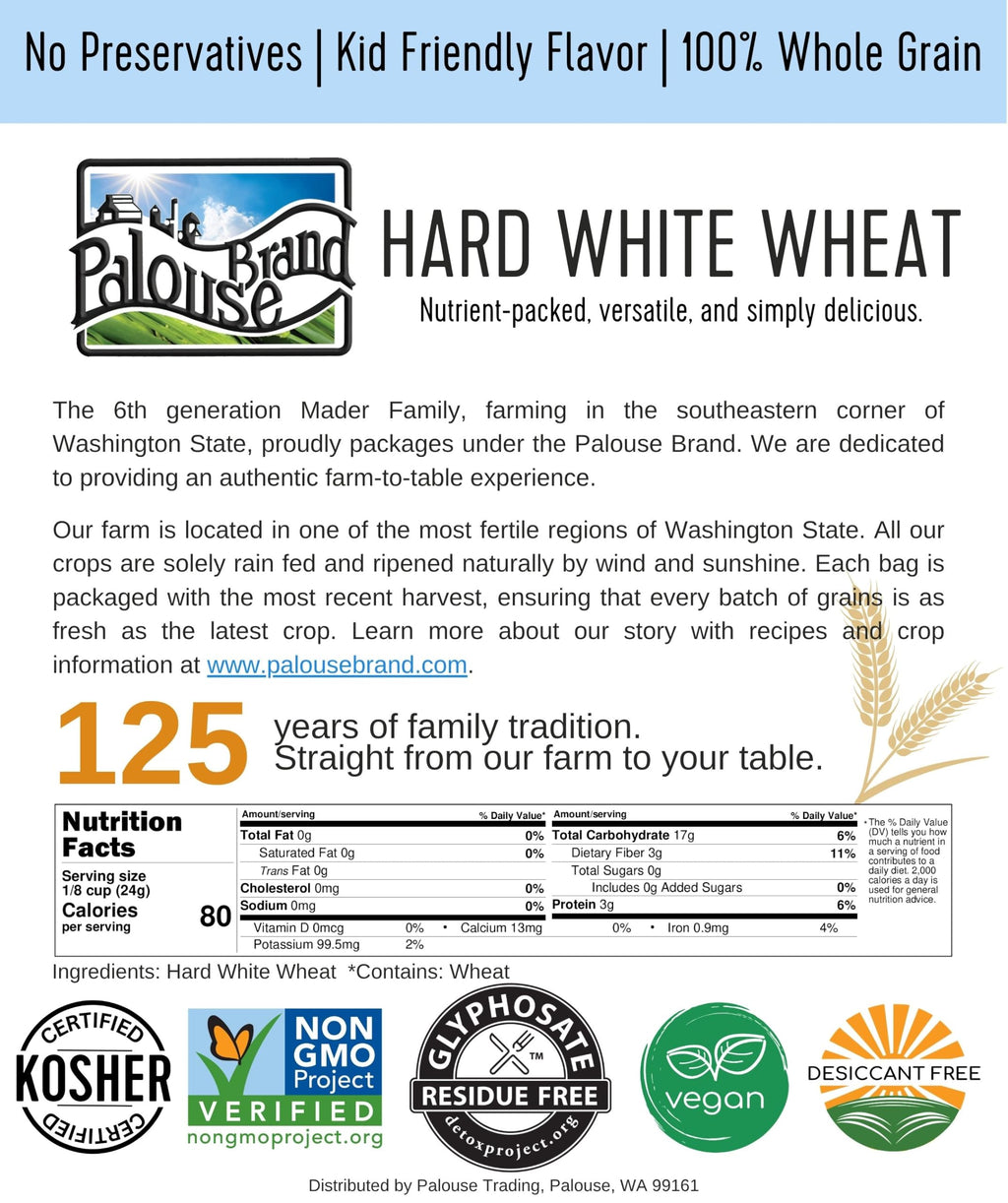 Hard White Wheat Berries 100 lbs H813850