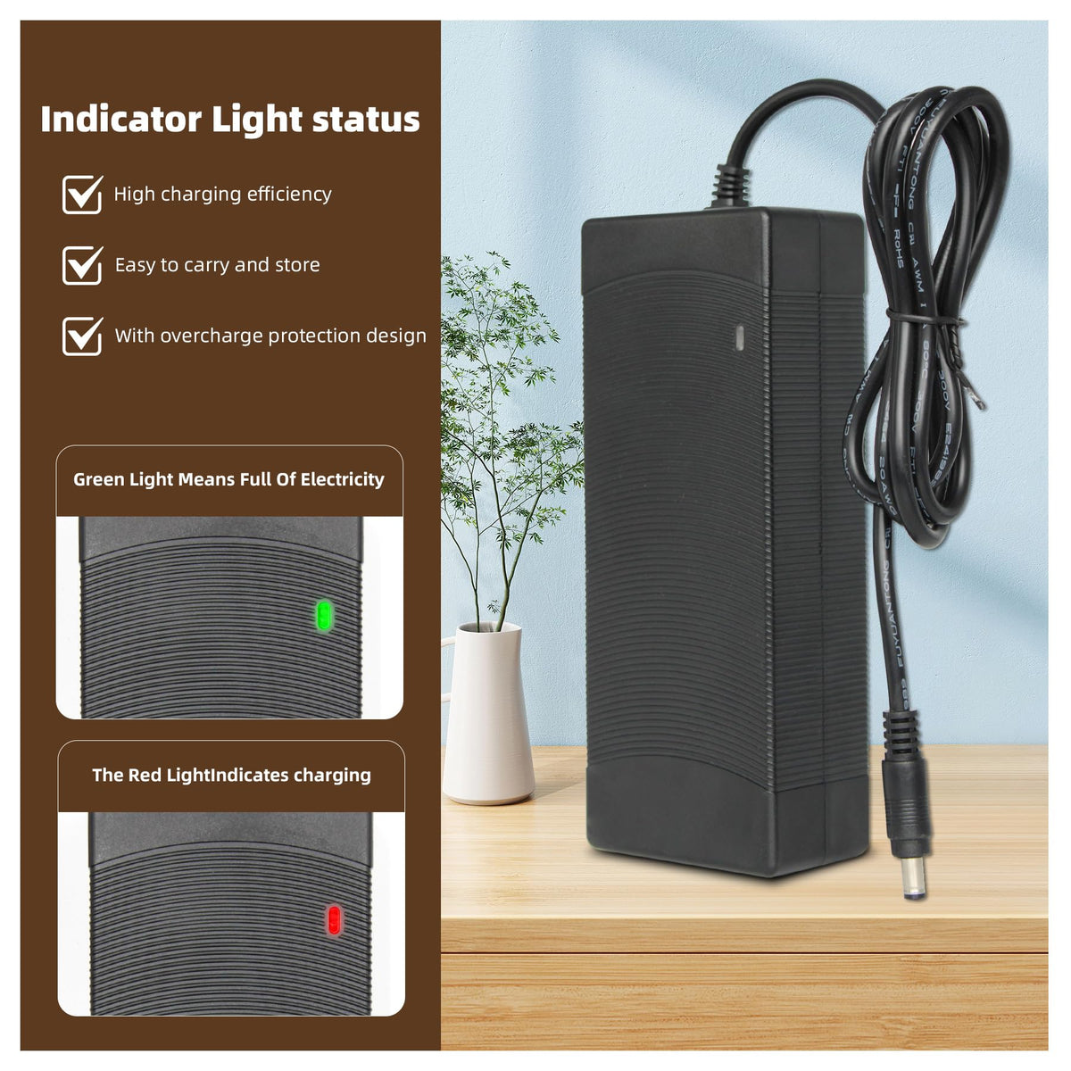 36V-42V 2A Electric Scooter Charger W479851