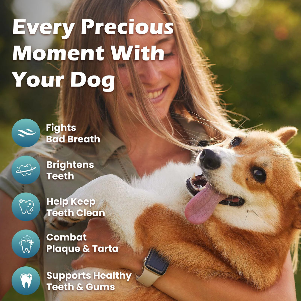 Dog Teeth Cleaning Powder, Dental Powder and Breath Freshener, 200 Grams R297050