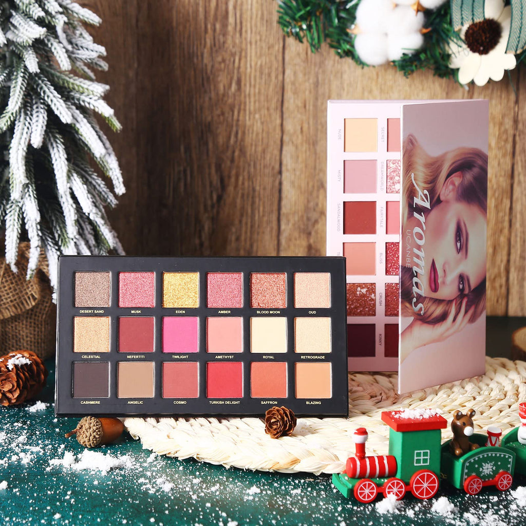 Nude Eyeshadow Palette Makeup Set, Matte Shimmer Glitter Pressed Pearl P904741