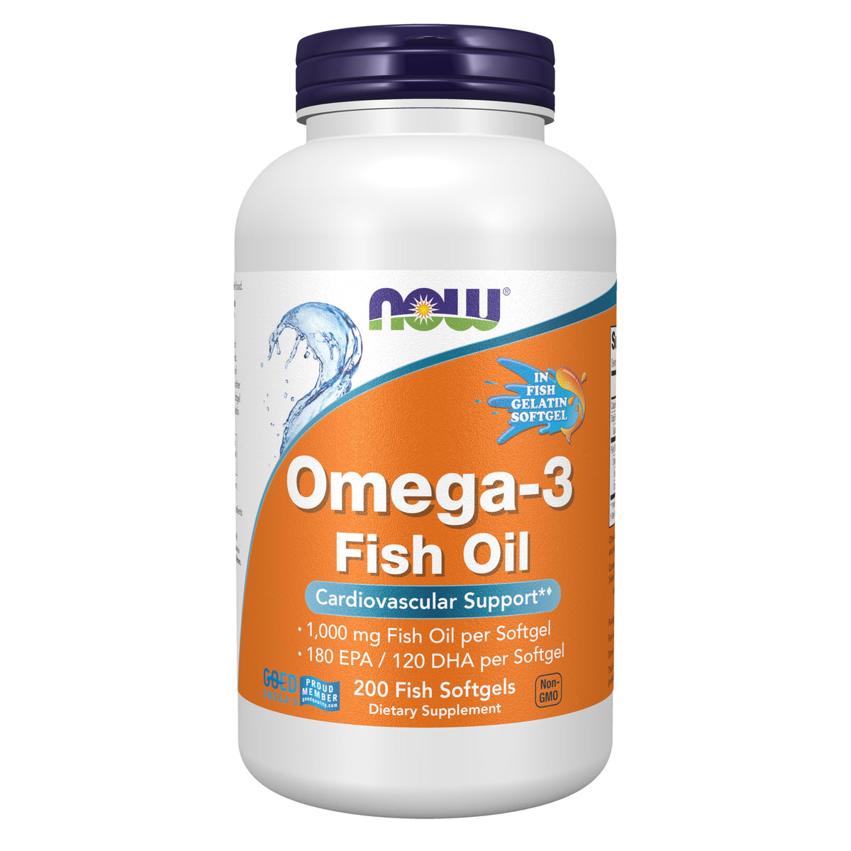 Omega-3 200 Fish Gelatin Softgels S4489
