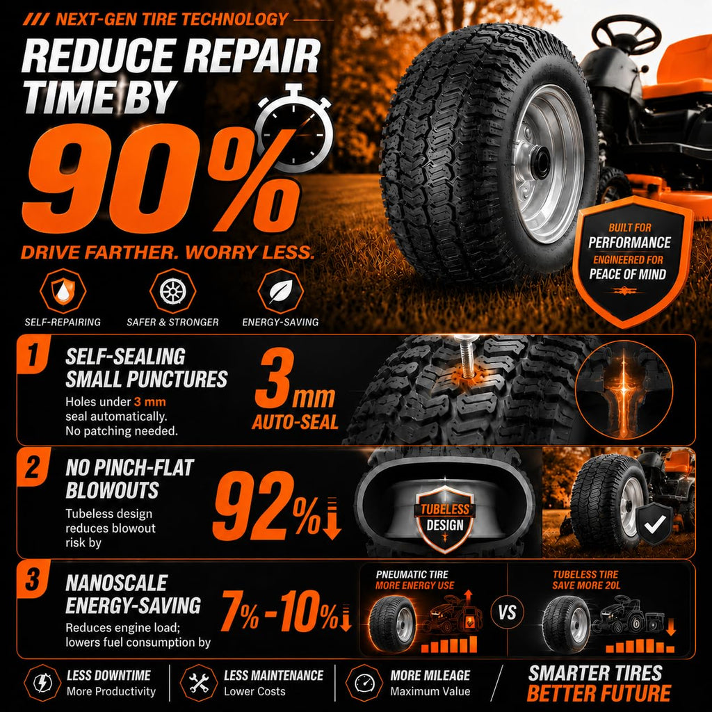 2 Pack 15x6.00-6nhs Tubeless Lawn Mower Tires and Wheel H791994