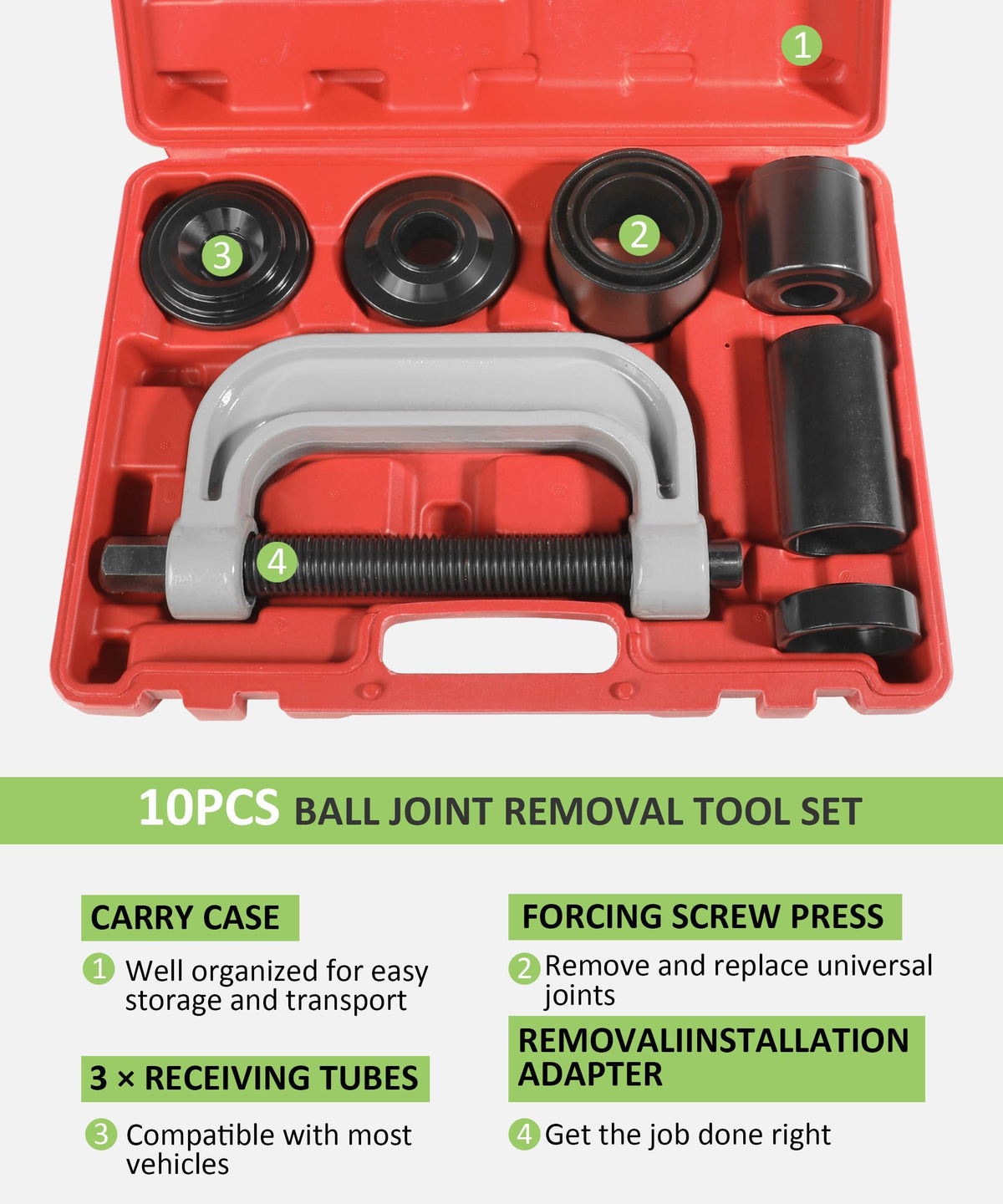 Ball Joint Removal Tool Kit with 4x4 Adapters C568166