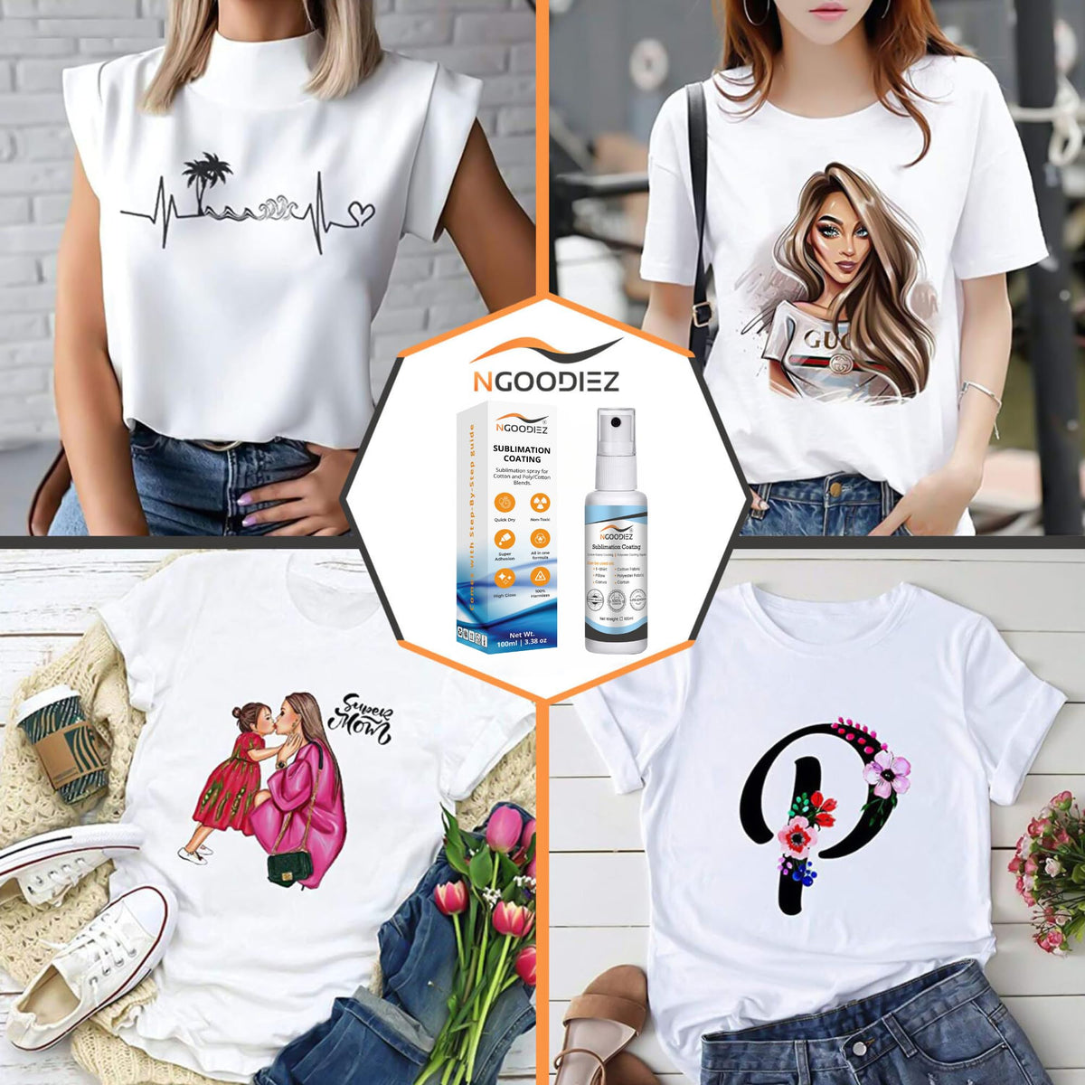 Sublimation Spray for Cotton T-Shirts & Polyester 100ml M308