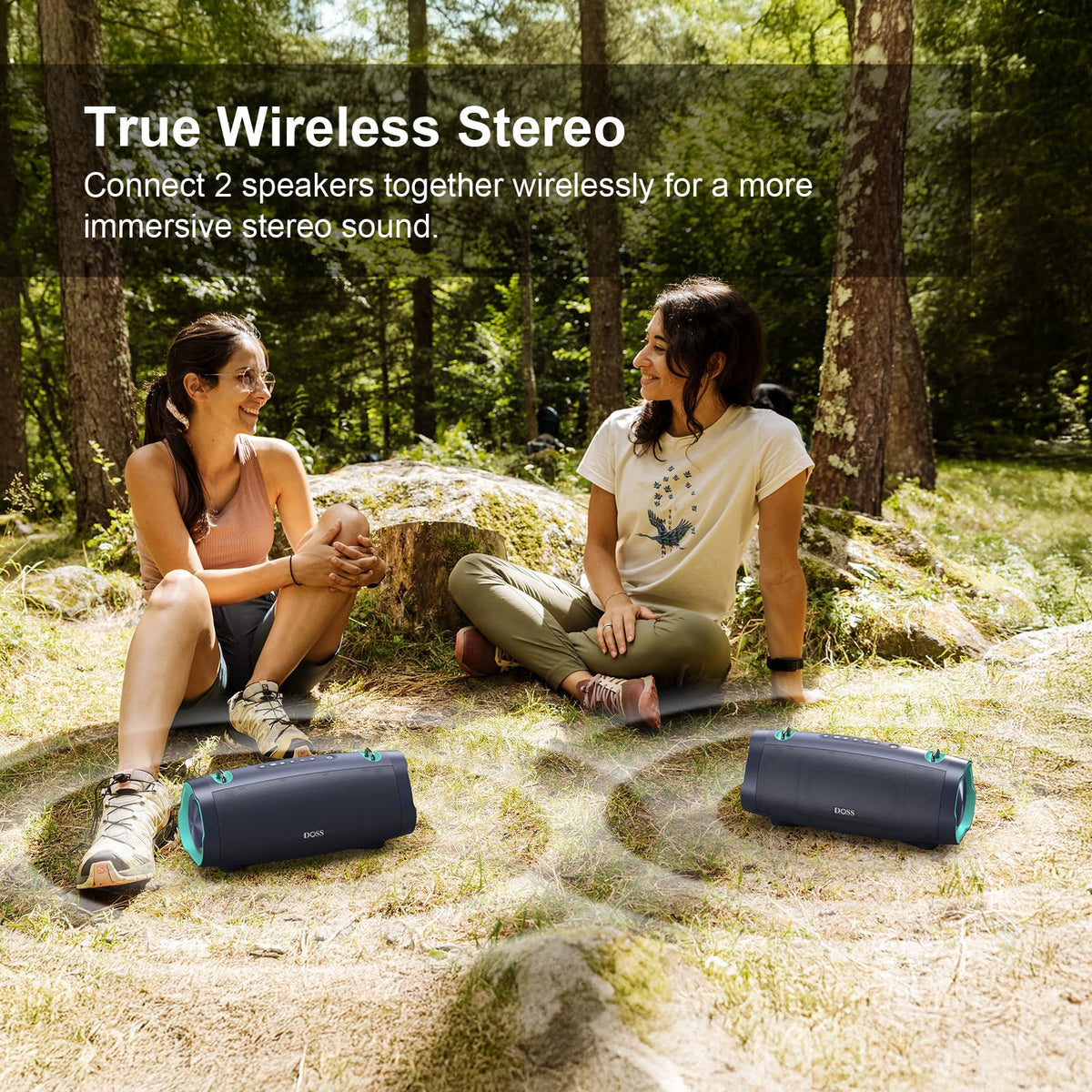 Wireless Bluetooth Speaker, IPX6 Waterproof W493