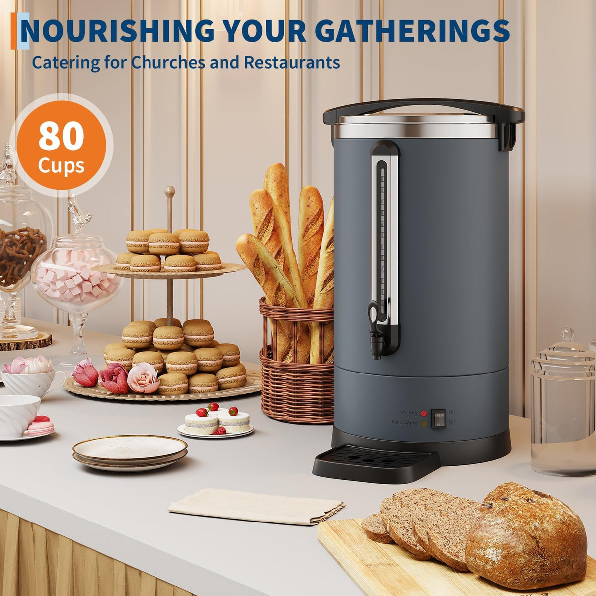 100-Cup Stainless Steel Coffee Urn Y496
