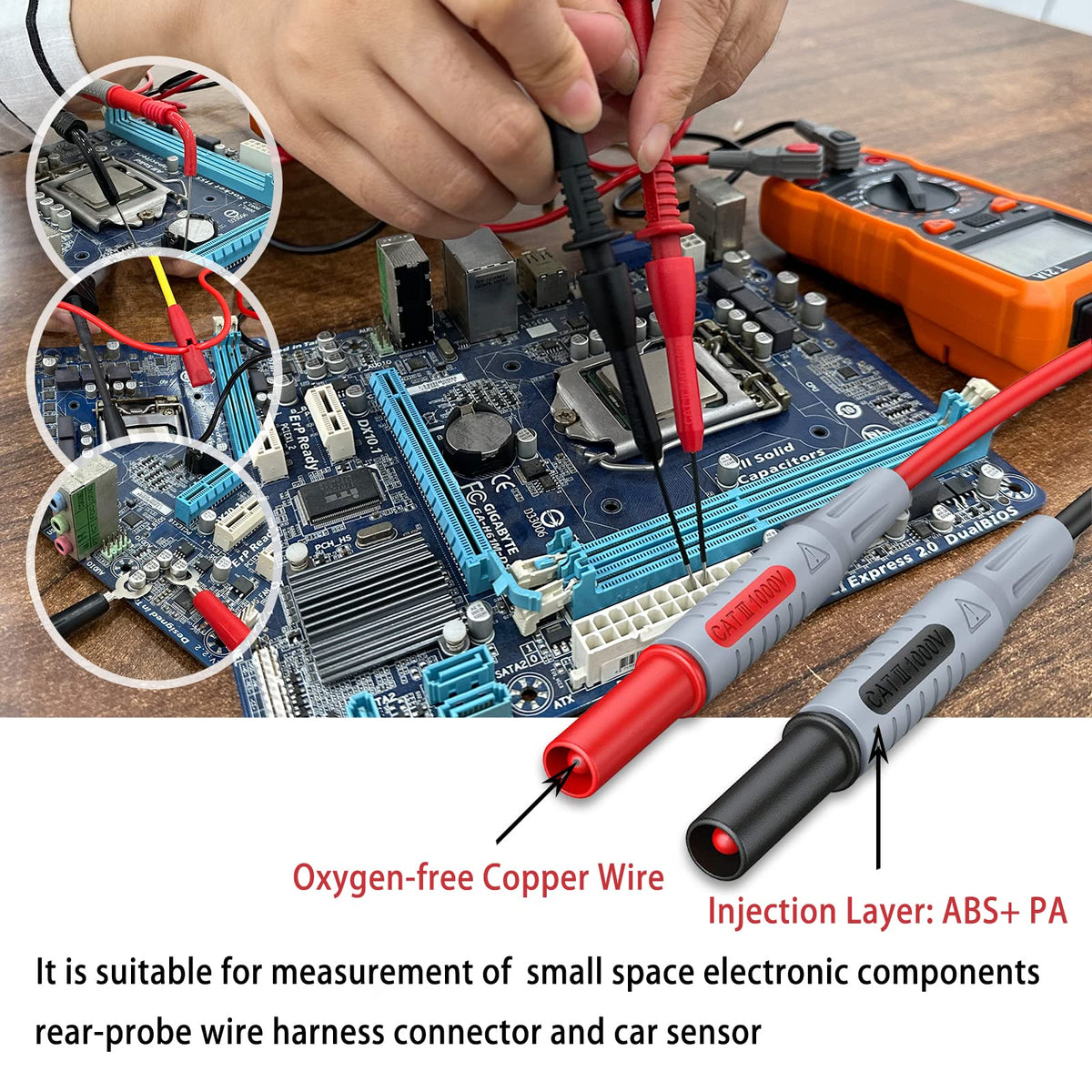 24 Pcs Multimeter Test Leads Set with Alligator Clips H808619