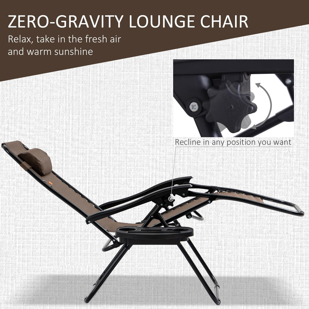 Zero Gravity Chair Set with Side Table I839