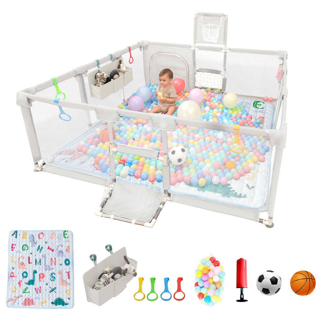 Baby Playpen with Mat 73"x71" W3433