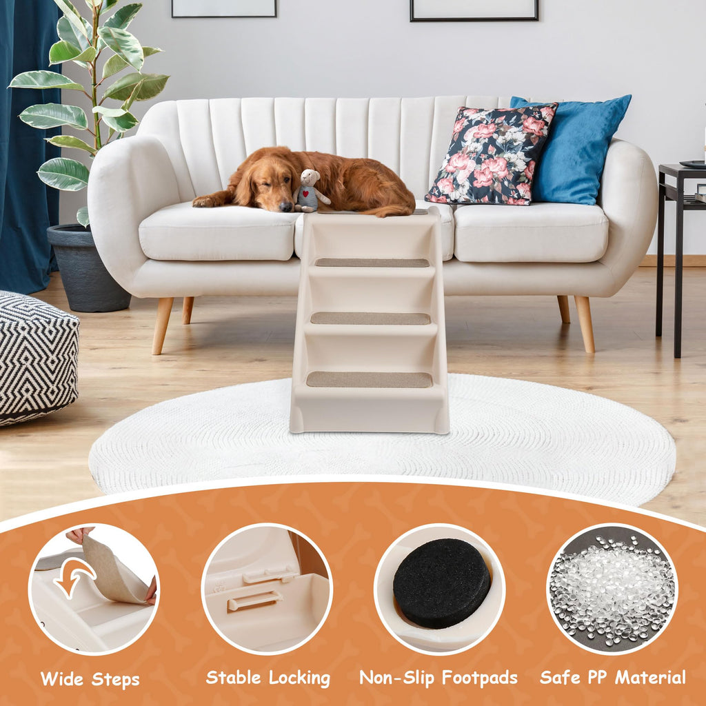 4-Step Non-Slip Dog Stairs E546938
