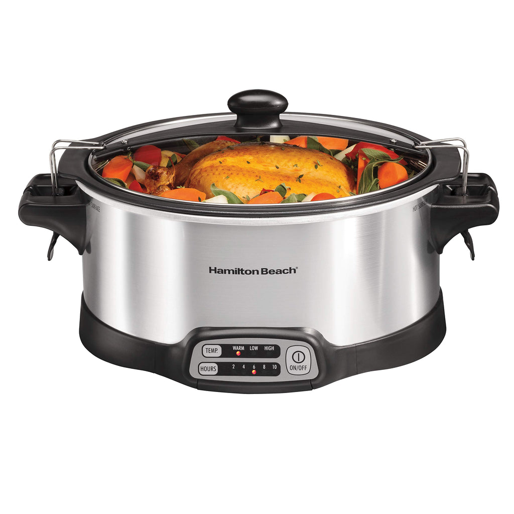 Programmable 6 Quart Slow Cooker with Travel Lid Lock M74473
