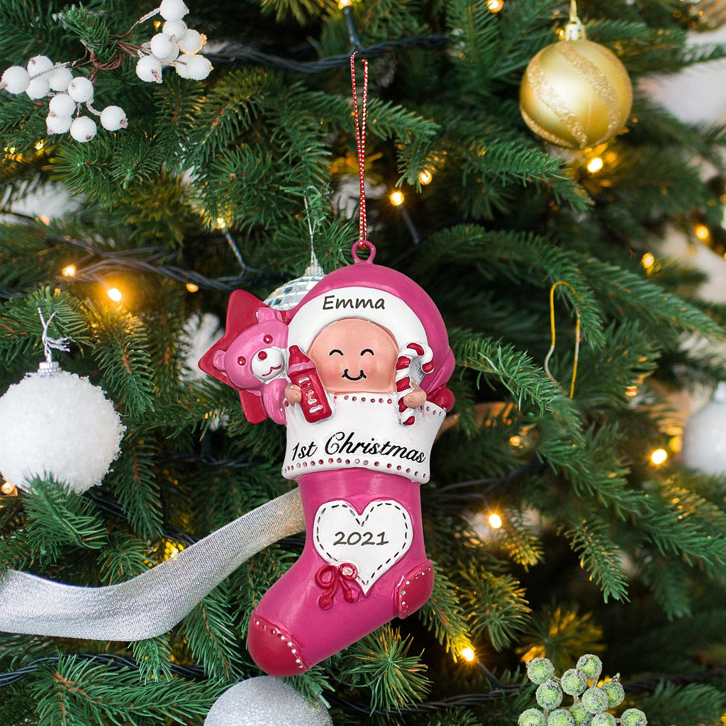 Pink Baby Keepsake Ornament L3575